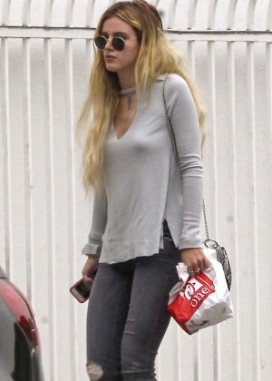 Bella Thorne in Jeans out in LA